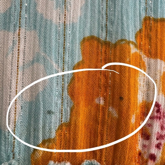 Me 2 Magic Floral Maxi Tiered Sundress V Neck Smocked Boho L - Picture 2 of 10